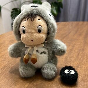 Studio Ghibli My Neighbor Totoro Mei-Chan Totoro Costume Plush w/ Soot Sprite